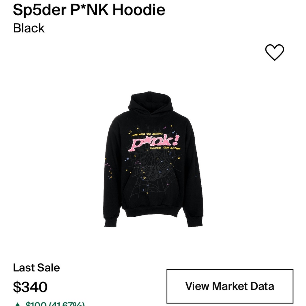 BRAND NEW Black and Pink Spider Hoodie
